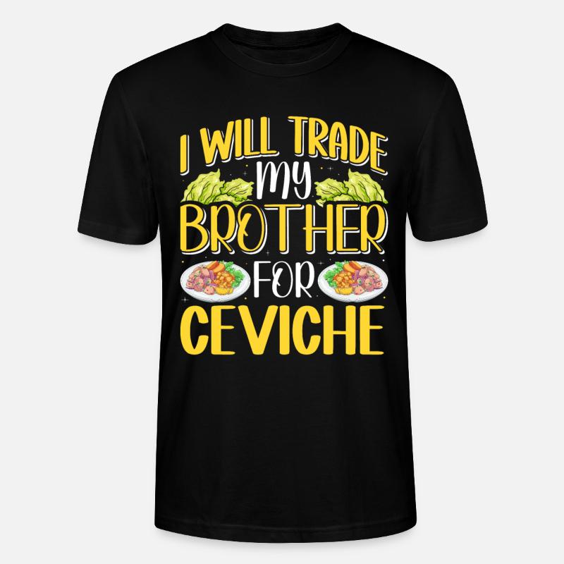 Seafood Peruvian Ceviche - Stanley/Stella Unisex Bio-T-Shirt CRAFTER - Schwarz