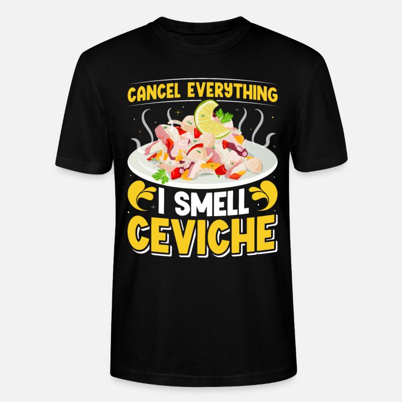 Seafood Peruvian Ceviche - Stanley/Stella Unisex Bio-T-Shirt CRAFTER - Schwarz