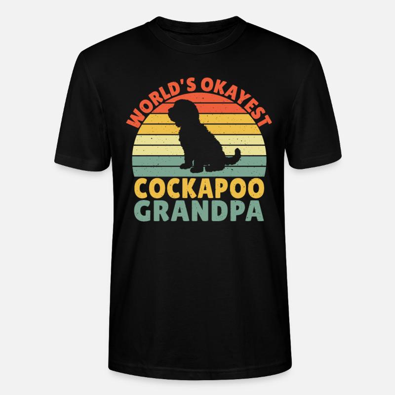Cockapoo Gifts - Stanley/Stella CRAFTER Unisex Organic T-Shirt - black