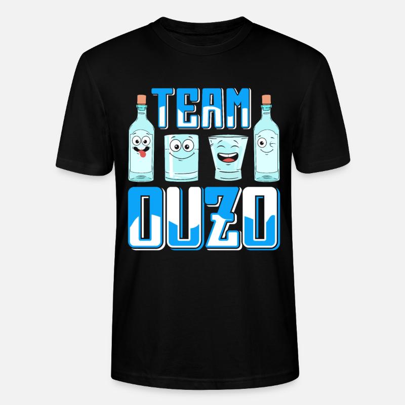 Grèce Ouzo - T-shirt bio CRAFTER Stanley Stella Unisexe - noir