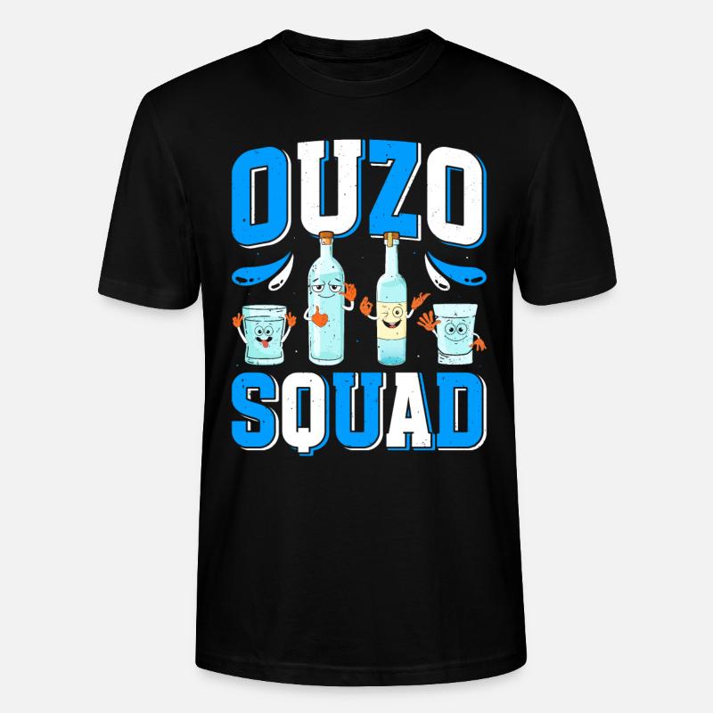 Grèce Ouzo - T-shirt bio CRAFTER Stanley Stella Unisexe - noir
