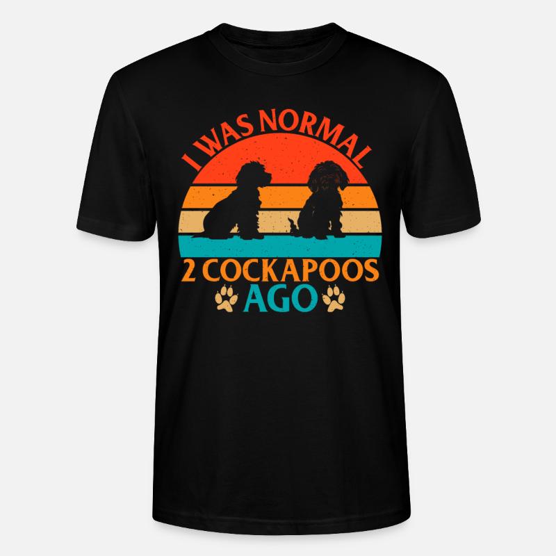 Cockapoo Gifts - Stanley/Stella CRAFTER Unisex Organic T-Shirt - black