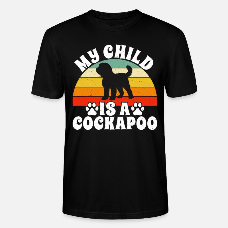 Cadeaux Cockapoo - T-shirt bio CRAFTER Stanley Stella Unisexe - noir