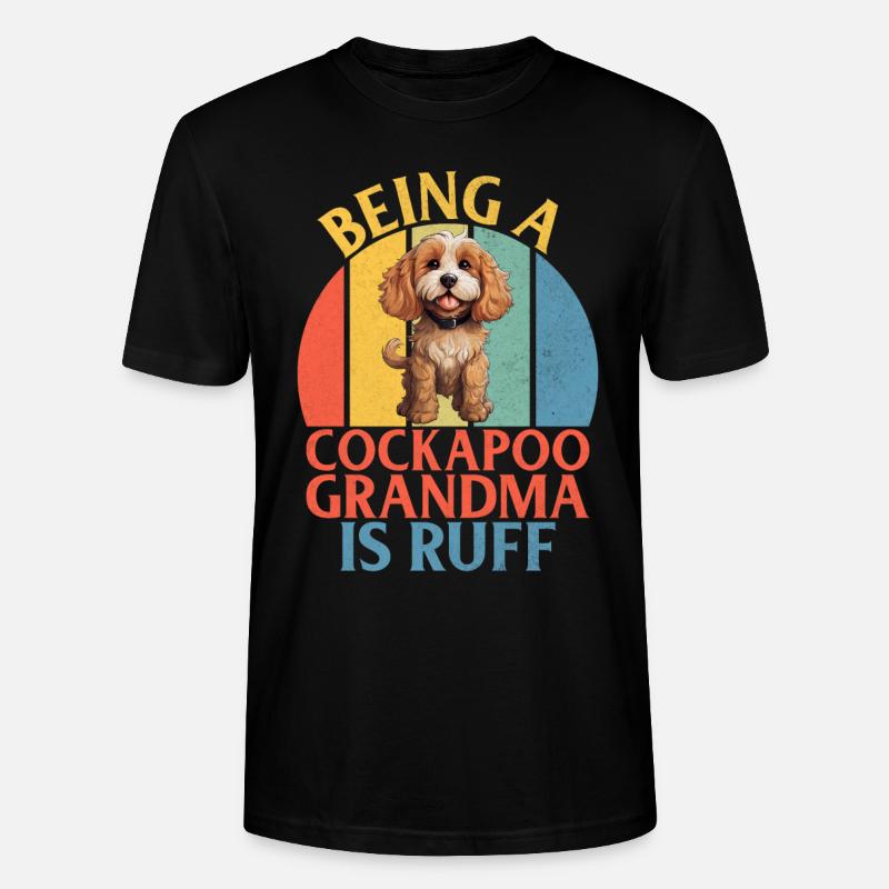 Cadeaux Cockapoo - T-shirt bio CRAFTER Stanley Stella Unisexe - noir