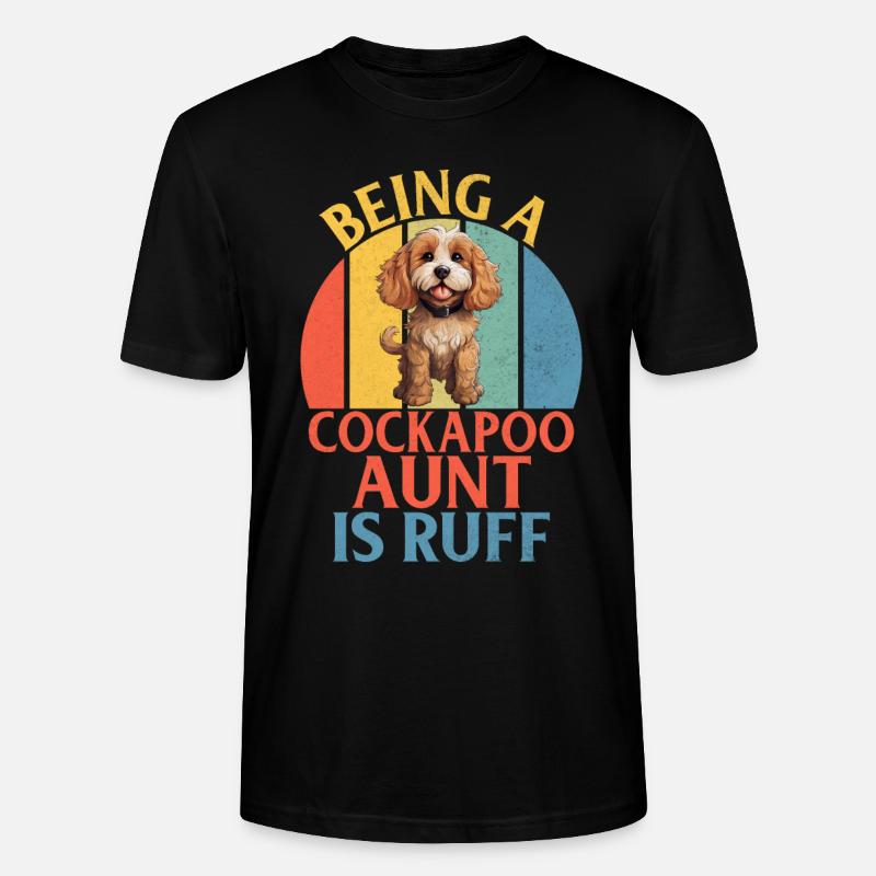 Cadeaux Cockapoo - T-shirt bio CRAFTER Stanley Stella Unisexe - noir