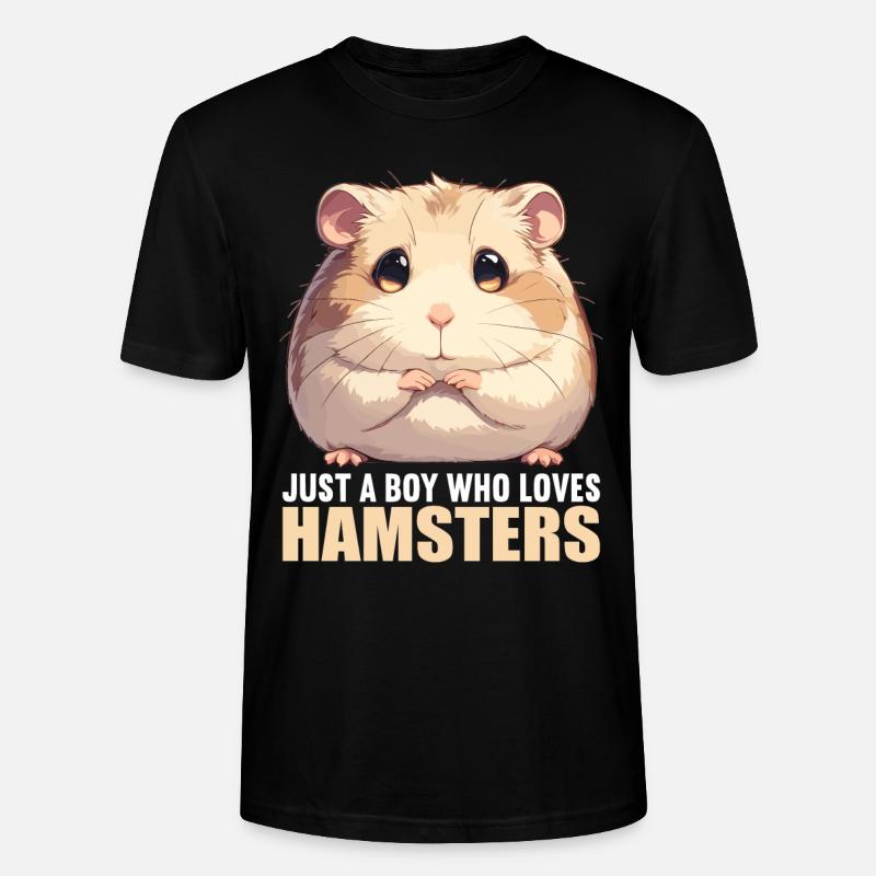 Hamster - Stanley/Stella Unisex Bio-T-Shirt CRAFTER - Schwarz
