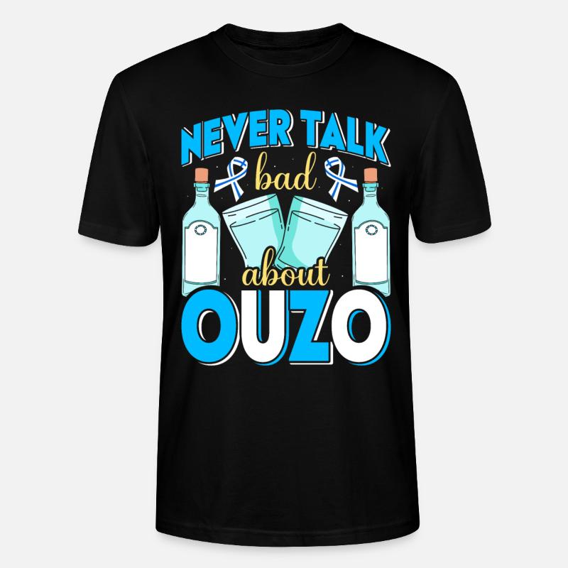 Grèce Ouzo - T-shirt bio CRAFTER Stanley Stella Unisexe - noir