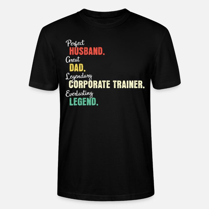 Mitarbeitercoach Papa - Stanley/Stella Unisex Bio-T-Shirt CRAFTER - Schwarz