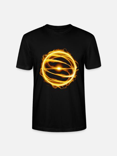 Energy ball - Stanley/Stella CRAFTER Unisex Organic T-Shirt - black