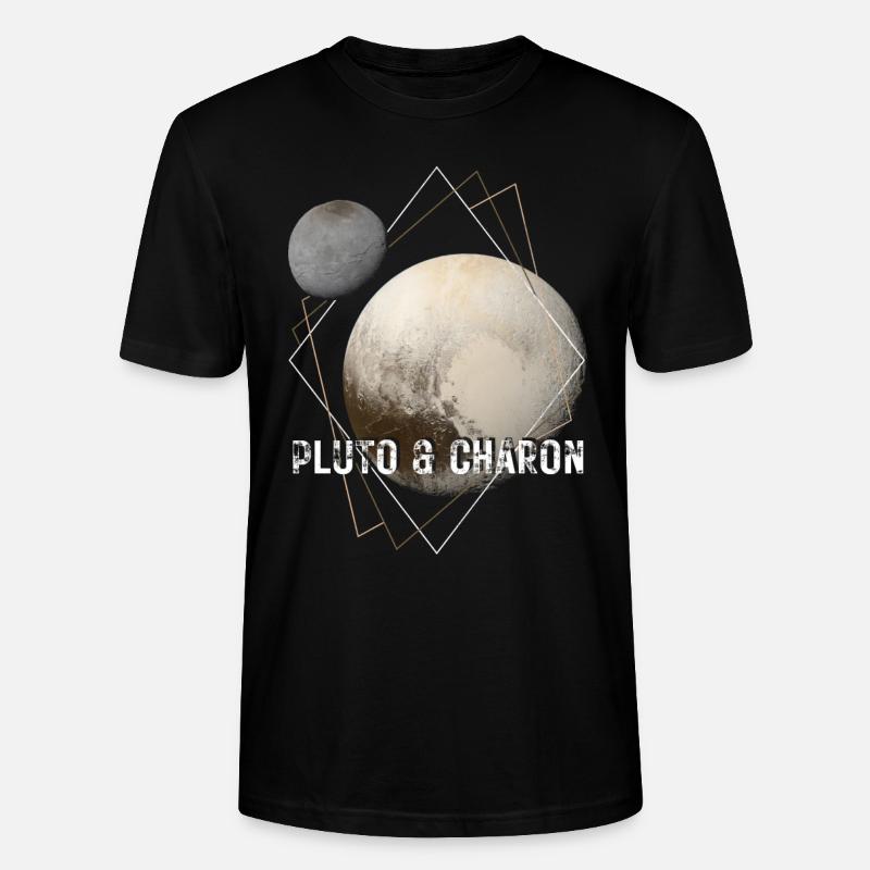 Pluto and Charon - Stanley/Stella CRAFTER Unisex Organic T-Shirt - black