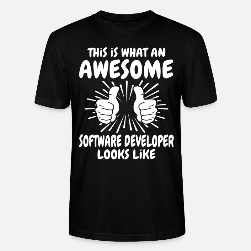 Software Developer - Stanley/Stella CRAFTER Unisex Organic T-Shirt - black