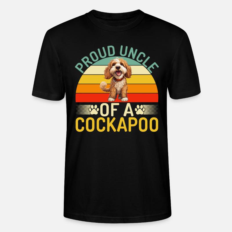 Cadeaux Cockapoo - T-shirt bio CRAFTER Stanley Stella Unisexe - noir
