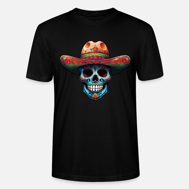 Mexique Carnaval du chapeau mexicain - T-shirt bio CRAFTER Stanley Stella Unisexe - noir