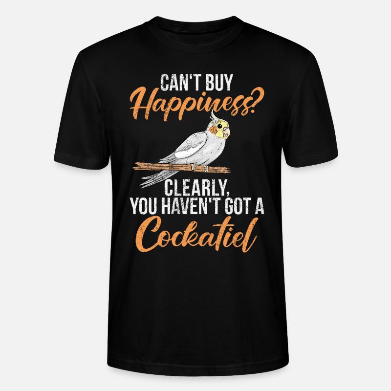 Cadeaux de calopsitte - T-shirt bio CRAFTER Stanley Stella Unisexe - noir