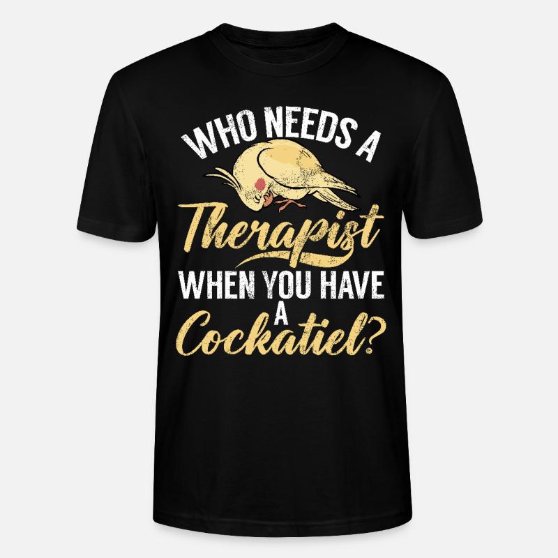 Cadeaux de calopsitte - T-shirt bio CRAFTER Stanley Stella Unisexe - noir