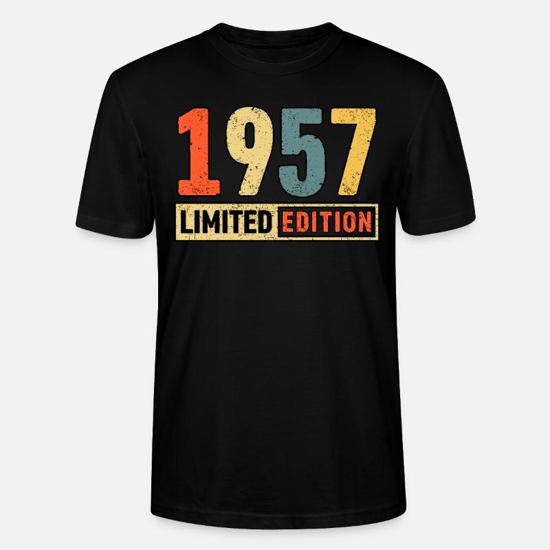 Edition limitée 1956 - T-shirt bio CRAFTER Stanley Stella Unisexe - noir