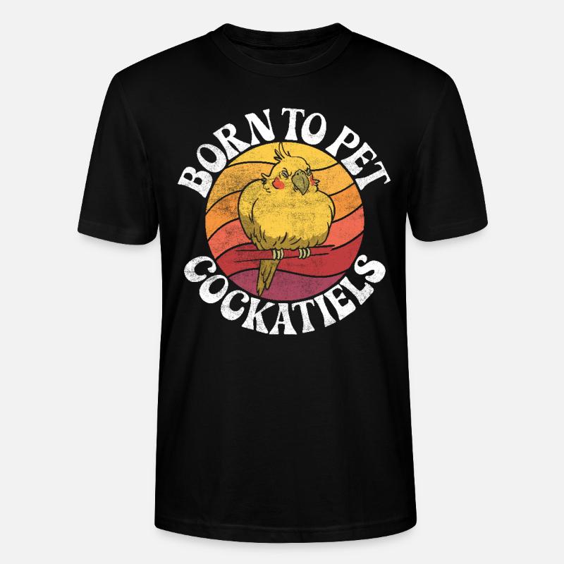Cadeaux de calopsitte - T-shirt bio CRAFTER Stanley Stella Unisexe - noir