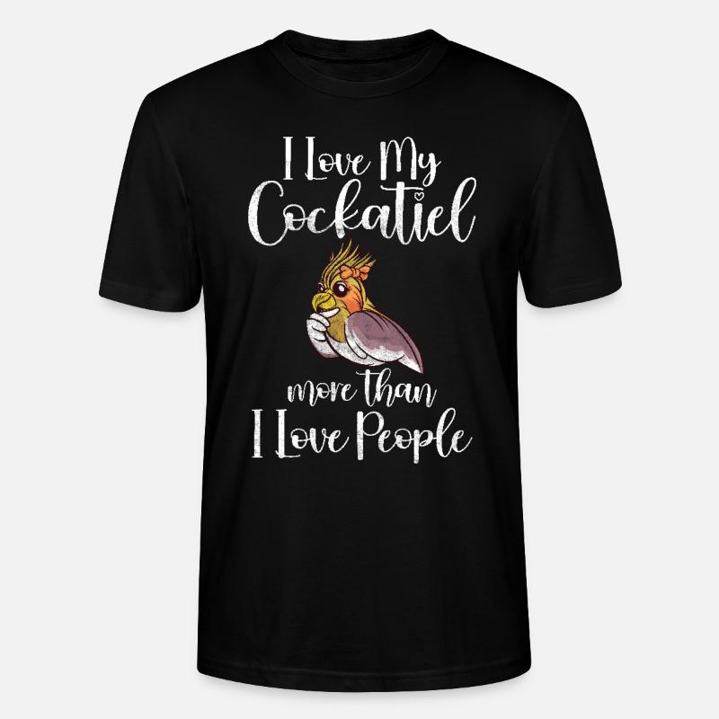 Cadeaux de calopsitte - T-shirt bio CRAFTER Stanley Stella Unisexe - noir