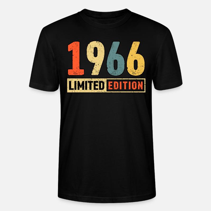 Edition limitée 1966 - T-shirt bio CRAFTER Stanley Stella Unisexe - noir