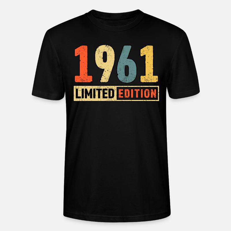 Edition limitée 1961 - T-shirt bio CRAFTER Stanley Stella Unisexe - noir