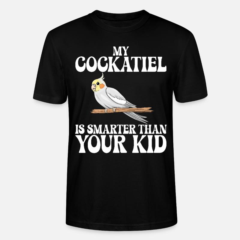 Cadeaux de calopsitte - T-shirt bio CRAFTER Stanley Stella Unisexe - noir