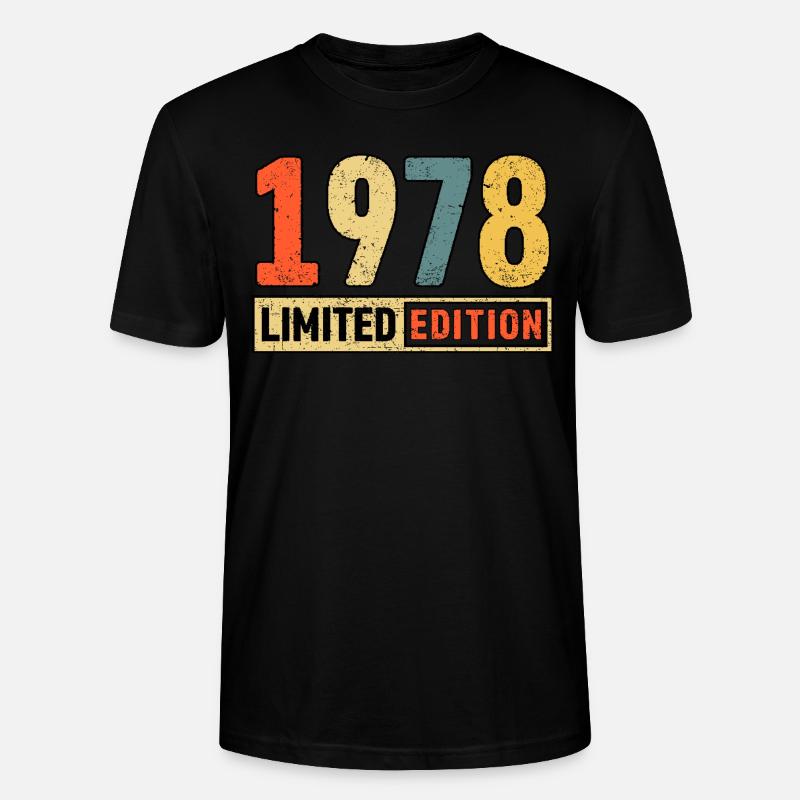 Edition limitée 1978 - T-shirt bio CRAFTER Stanley Stella Unisexe - noir