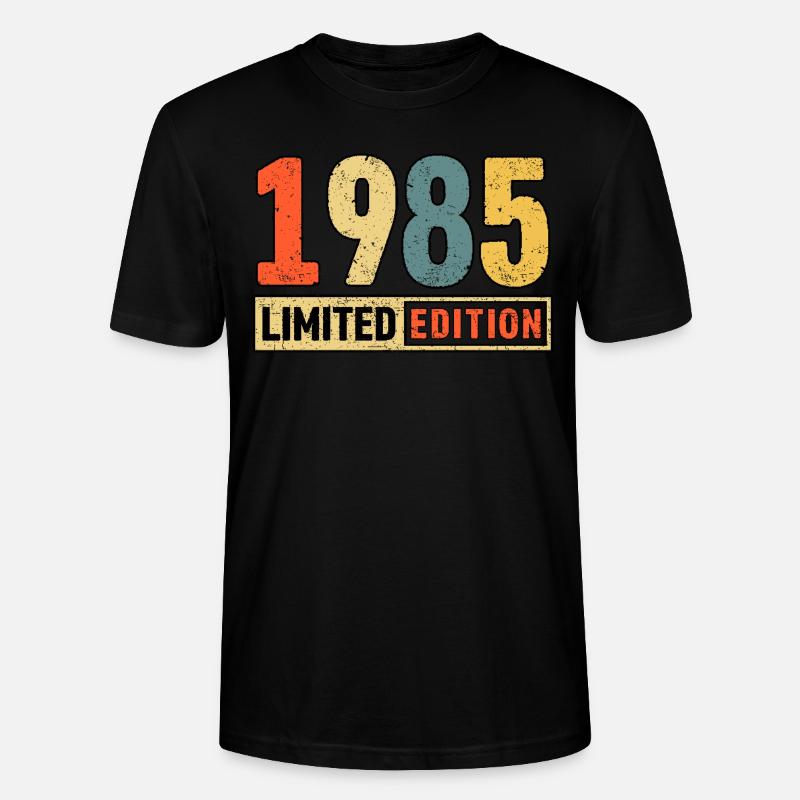 Edition limitée 1985 - T-shirt bio CRAFTER Stanley Stella Unisexe - noir