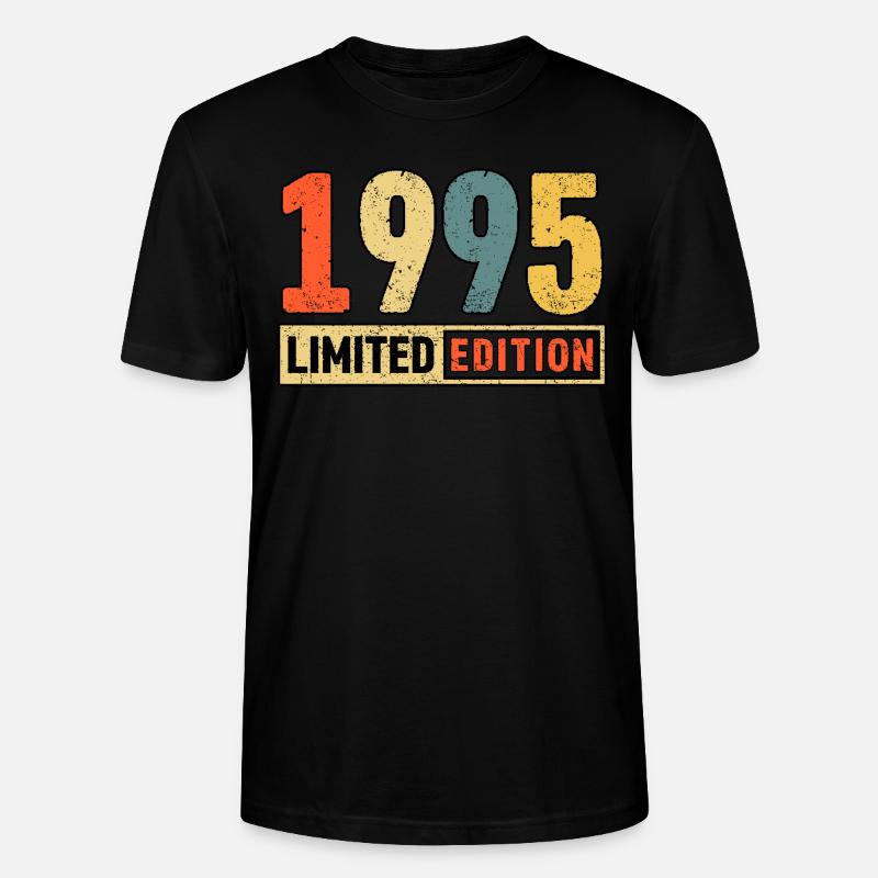 Edition limitée 1995 - T-shirt bio CRAFTER Stanley Stella Unisexe - noir