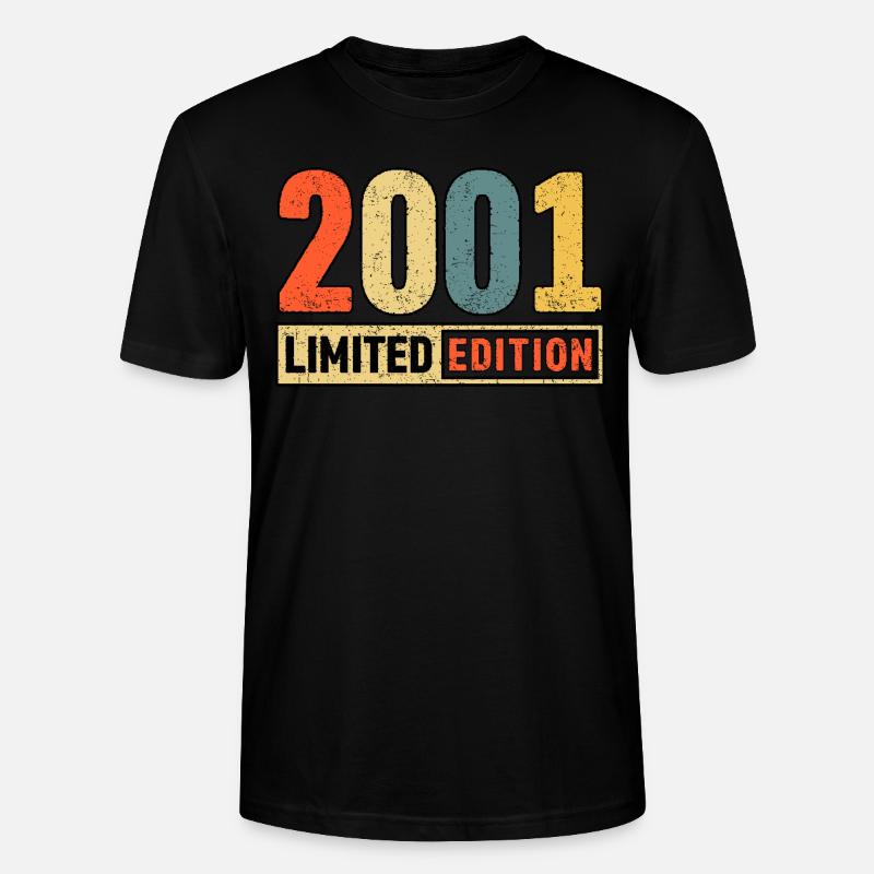 Edition limitée 2001 - T-shirt bio CRAFTER Stanley Stella Unisexe - noir