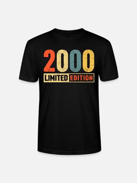 Limited Edition 2000 - Stanley/Stella CRAFTER Unisex Organic T-Shirt - black
