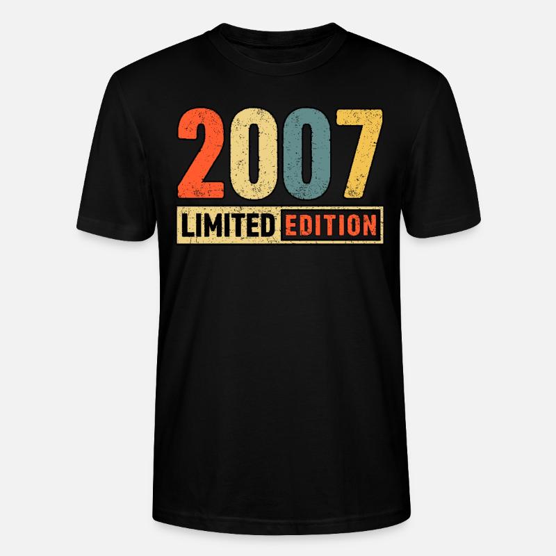 Edition limitée 2007 - T-shirt bio CRAFTER Stanley Stella Unisexe - noir