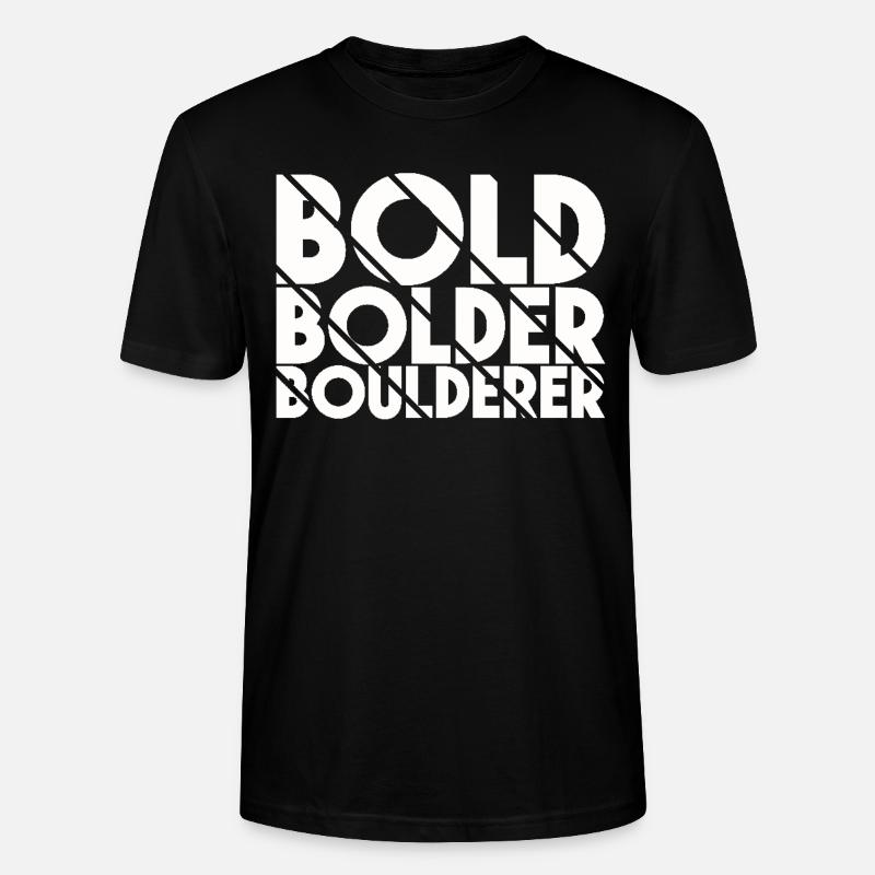 Bloc Bold Bolder Boulderer - T-shirt bio CRAFTER Stanley Stella Unisexe - noir