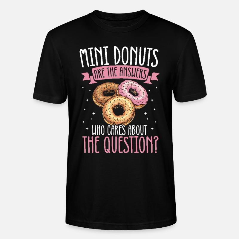 Donuts Donut - Stanley/Stella Unisex Bio-T-Shirt CRAFTER - Schwarz