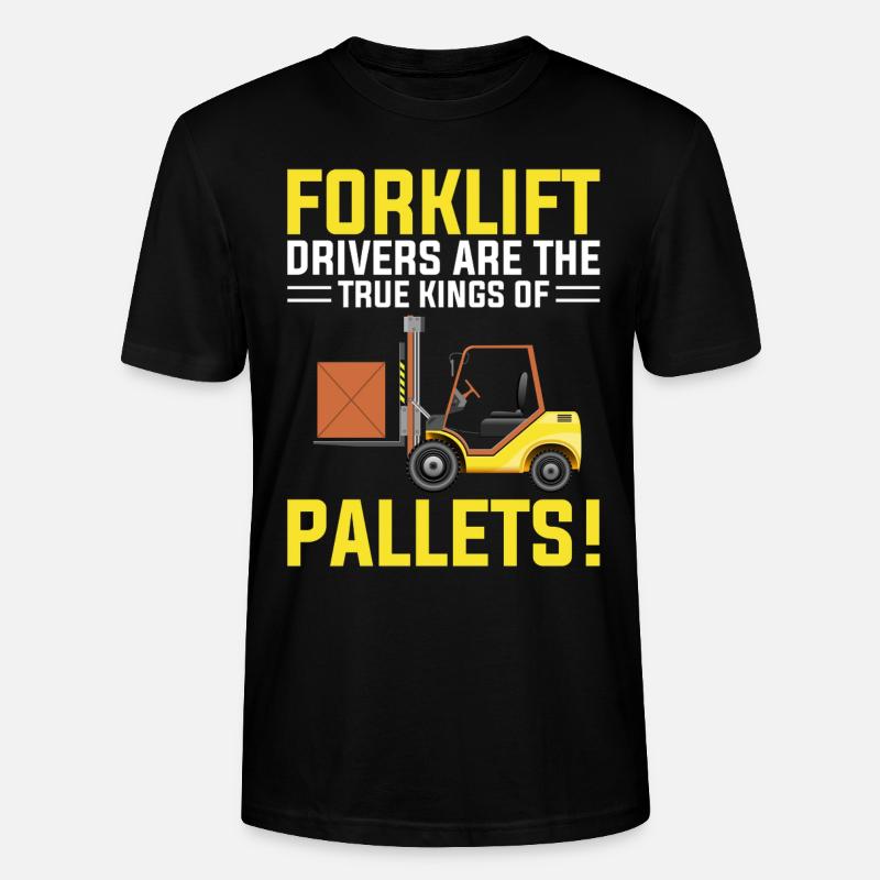 Staplerfahrer Gabelstapler Lagerarbeiter Logistik - Stanley/Stella Unisex Bio-T-Shirt CRAFTER - Schwarz