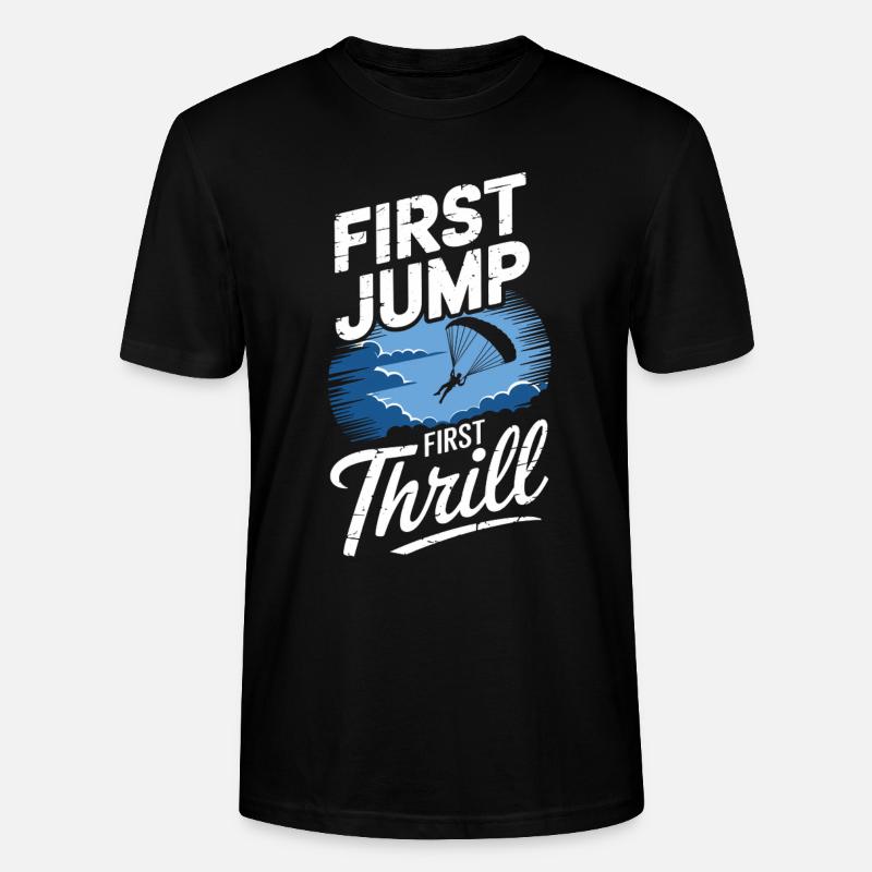 Parachutisme Débutants Aventure Nerfs - T-shirt bio CRAFTER Stanley Stella Unisexe - noir
