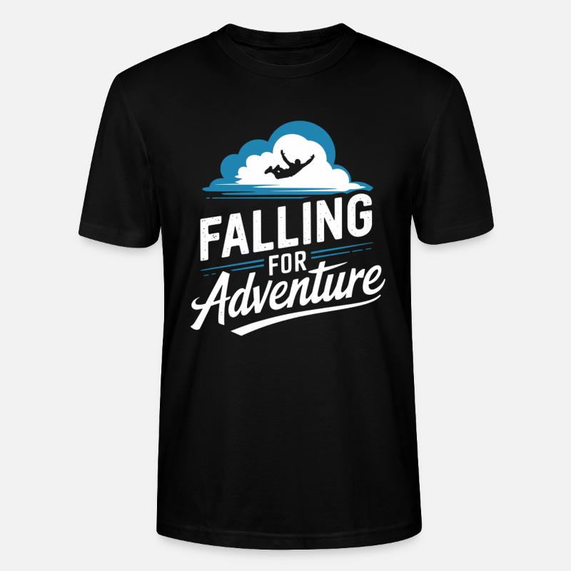 Parachutisme Débutants Aventure Nerfs - T-shirt bio CRAFTER Stanley Stella Unisexe - noir