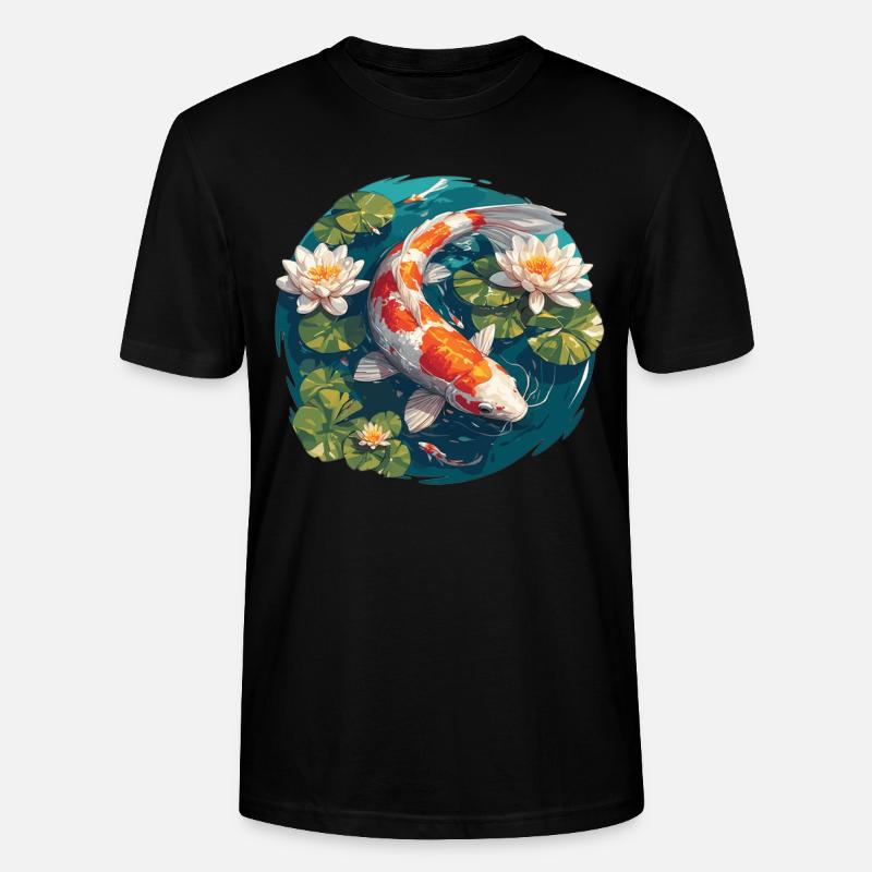 Kois Koi Karpfen - Stanley/Stella Unisex Bio-T-Shirt CRAFTER - Schwarz