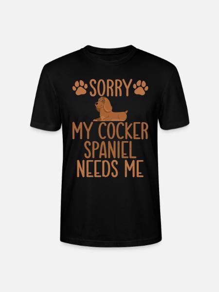Cocker Spaniel Gifts - Stanley/Stella CRAFTER Unisex Organic T-Shirt - black