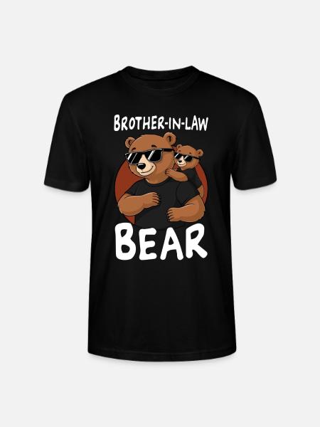 Beau-frère Bear - T-shirt bio CRAFTER Stanley Stella Unisexe - noir