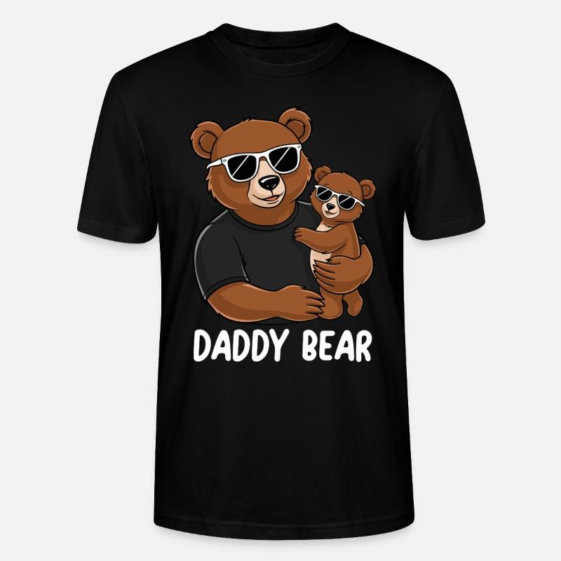Daddy Bear - Stanley/Stella Unisex Bio-T-Shirt CRAFTER - Schwarz