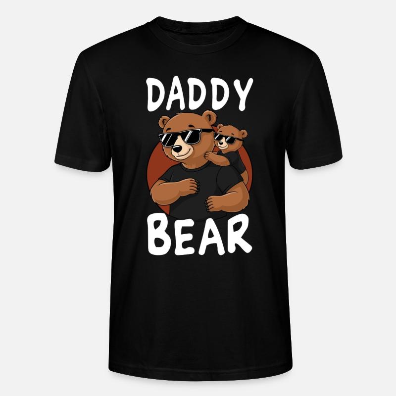 Daddy Bear - Stanley/Stella Unisex Bio-T-Shirt CRAFTER - Schwarz