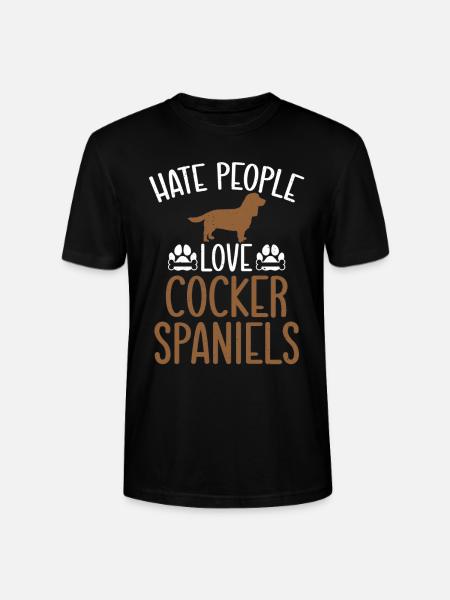 Cadeaux Cocker Spaniel - T-shirt bio CRAFTER Stanley Stella Unisexe - noir