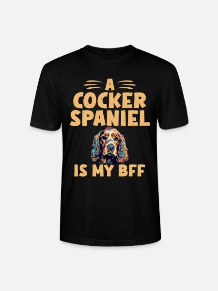 Cocker Spaniel Gifts - Stanley/Stella Unisex Bio-T-Shirt CRAFTER - Schwarz