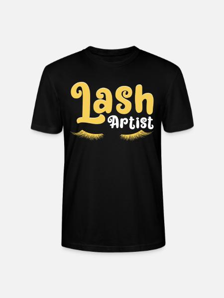 Eyelash Artist Eyelash Lover - Stanley/Stella CRAFTER Unisex Organic T-Shirt - black