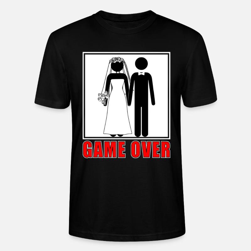 Mariage Game Over - T-shirt bio CRAFTER Stanley Stella Unisexe - noir