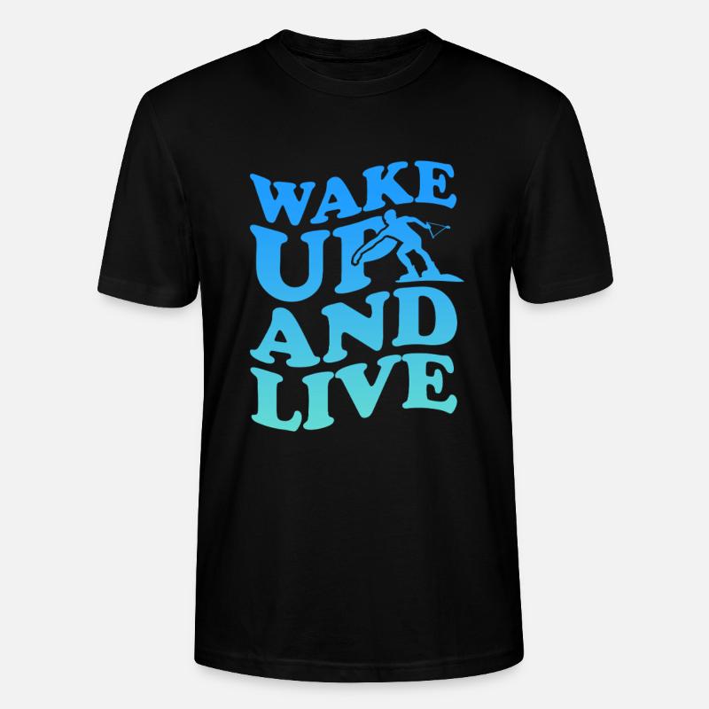 Wakeboard Wakeboarder Wakeboarding Geschenk - Stanley/Stella Unisex Bio-T-Shirt CRAFTER - Schwarz