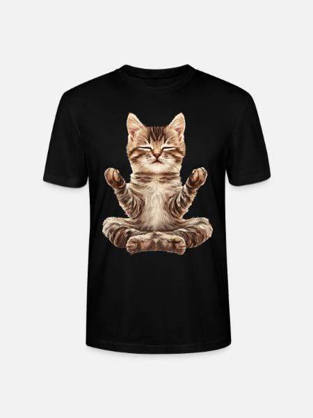 Katze - Stanley/Stella Unisex Bio-T-Shirt CRAFTER - Schwarz