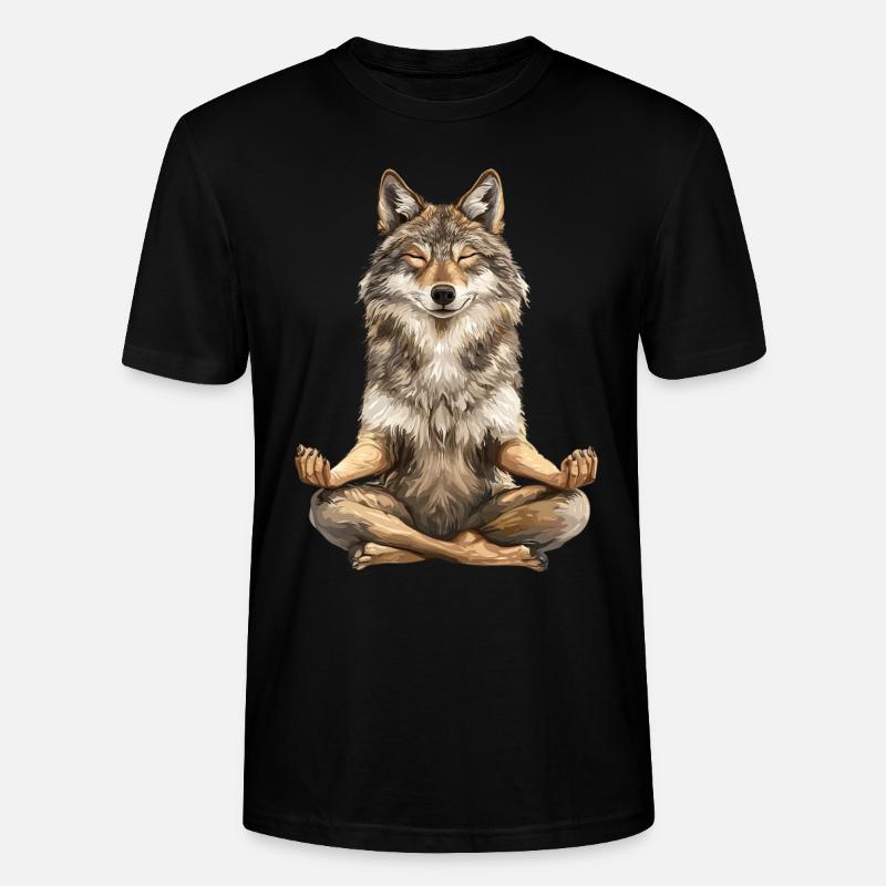 Wolf - Stanley/Stella Unisex Bio-T-Shirt CRAFTER - Schwarz