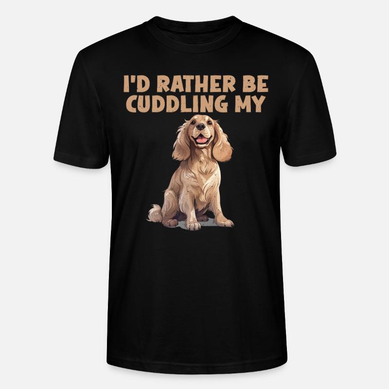Cadeaux Cocker Spaniel - T-shirt bio CRAFTER Stanley Stella Unisexe - noir