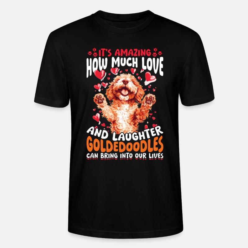 Propriétaire de chien Goldendoodle - T-shirt bio CRAFTER Stanley Stella Unisexe - noir